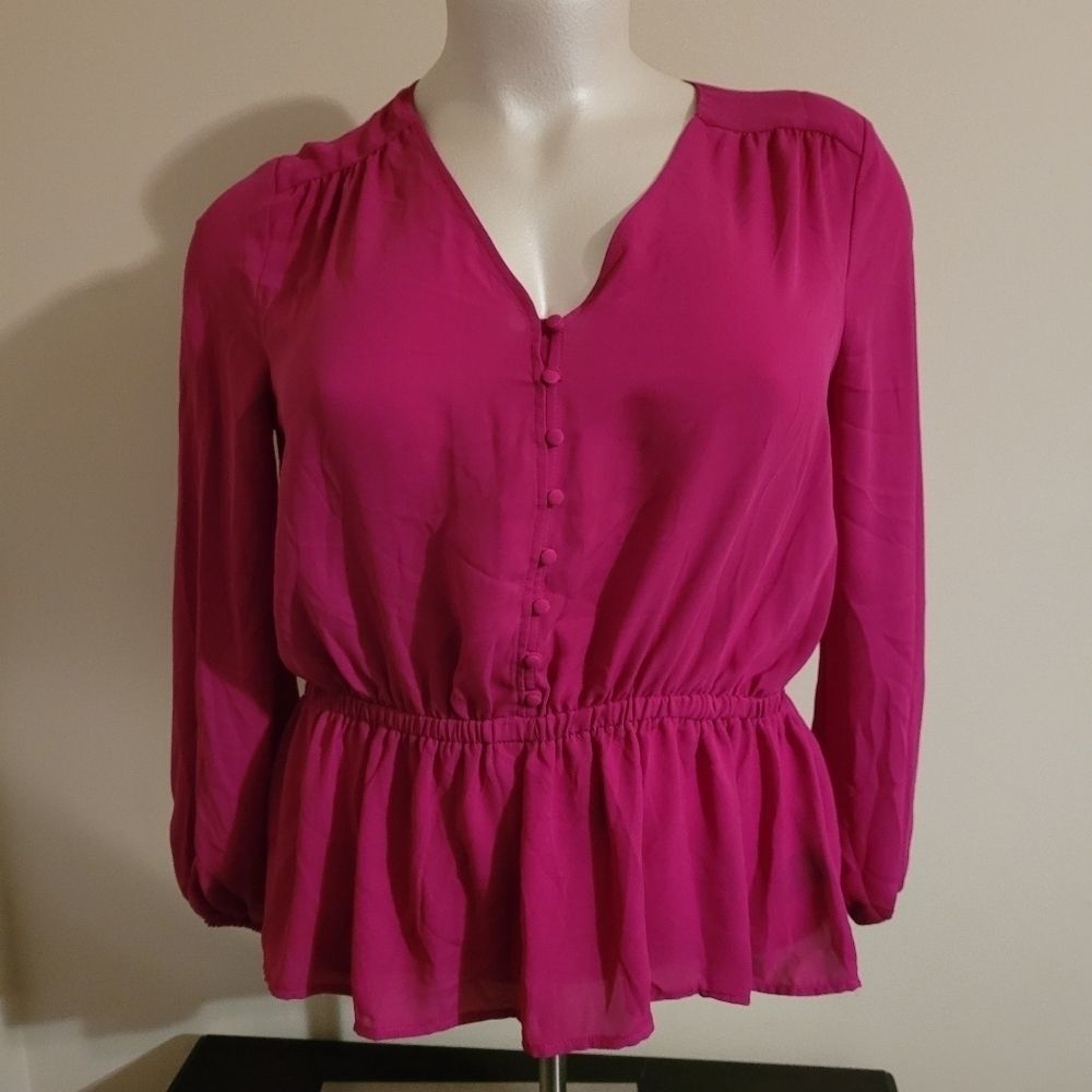 Hot pink blouse